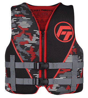 Life Vest - Rapid Dry Red/black Youth