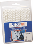 Dock Line Pack-Twist White: 3/8x25