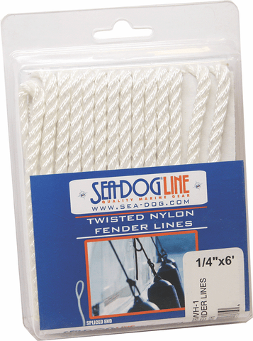 Dock Line Pack-Twist White: 3/8x25