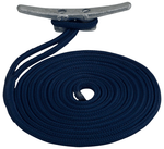 Doublebraid Dock Line Navy  3/8 x 20