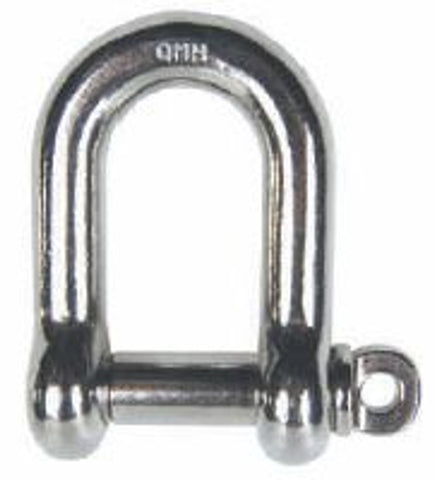 Shackle, 5/32" (4mm) Pin D-SS  RS boats : 4 mm